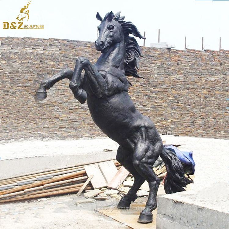 Galloping jumping howling horse statue for sale
