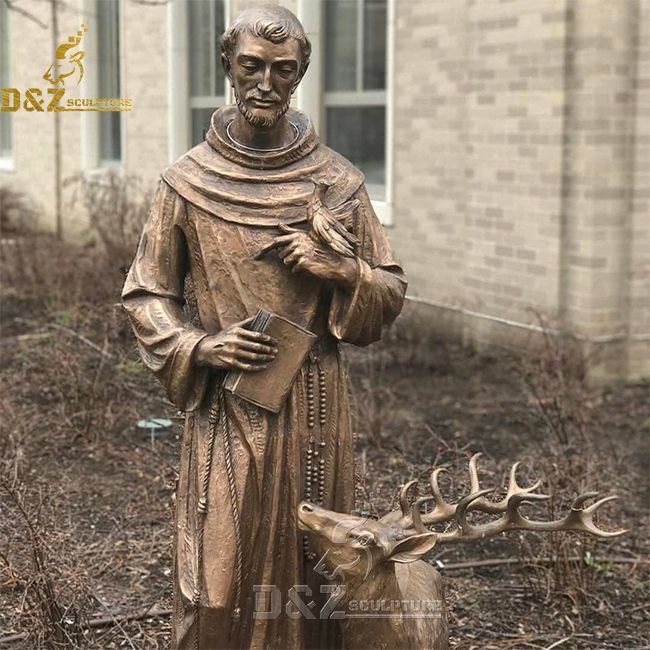 patron saint of animals st francis of assisi statue with animals patron saint of animals st francis of assisi statue with animals