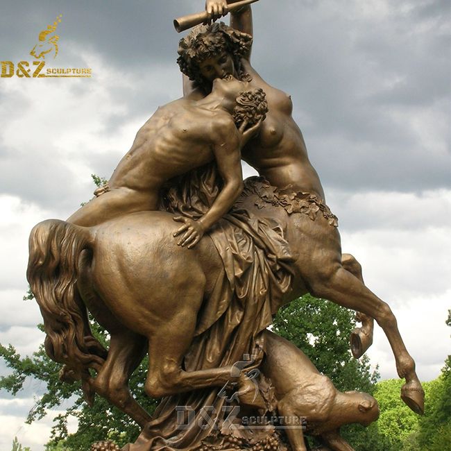 female centaur statue Centauresse et faune for sale