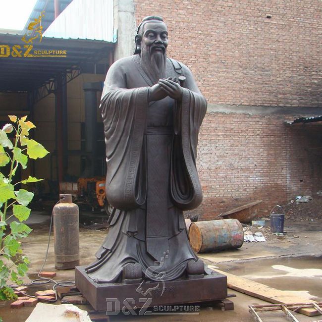 bronze confucius garden statue for sale