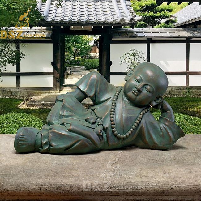 Bronze sleeping baby buddha statue for sale