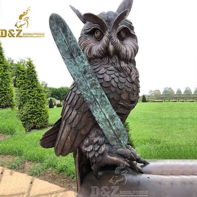 Outdoor large life like owl garden statue for sale
