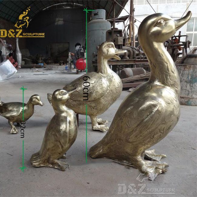brass duck statue