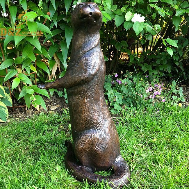 bronze otter statue for garden