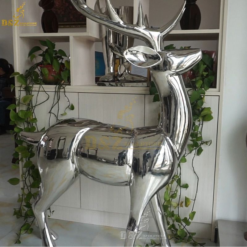 life size whitetail deer statue indoor for home decor