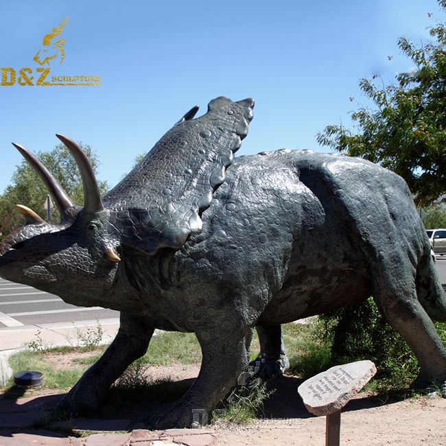 life size bronze dinosaur statue for sale