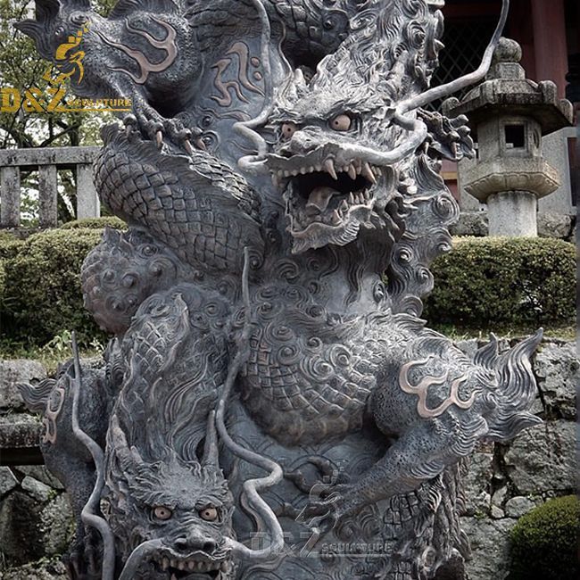 Japanese dragon garden statue for sale