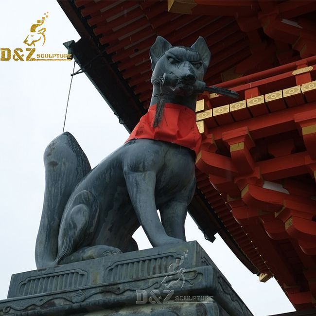 Japanese inari fox statue for sale