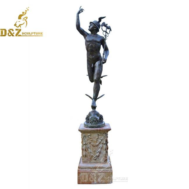 bronze flying god mercury hermes statue for sale