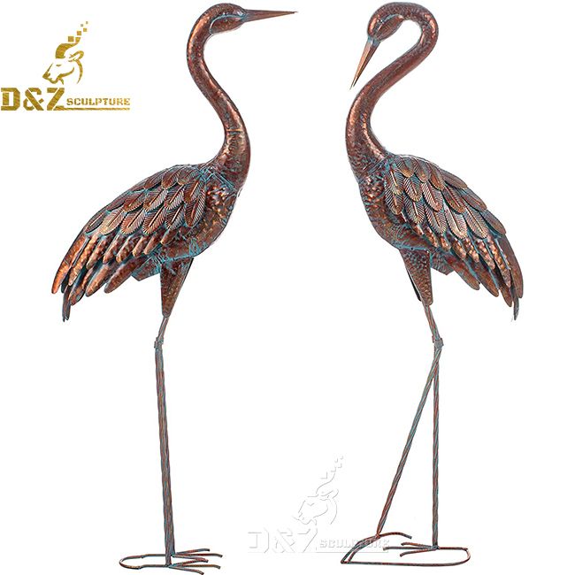 outdoor blue heron bird garden lawn statues for sale