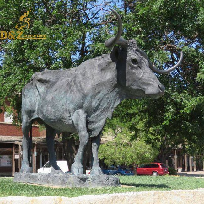 bronze longhorn statue for sale