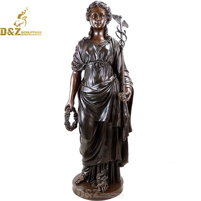 greek goddess of health hygieia statue