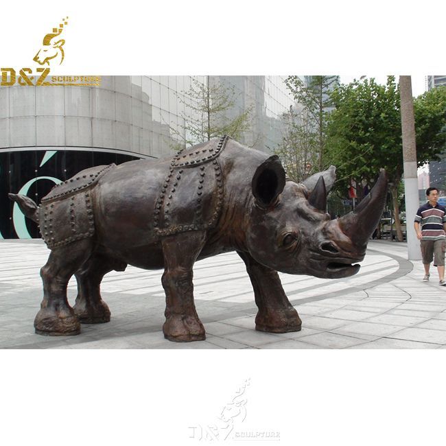 life size rhino garden statue for sale