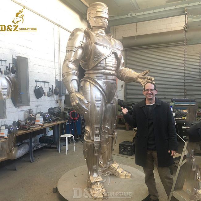 bronze large robocop statue for sale