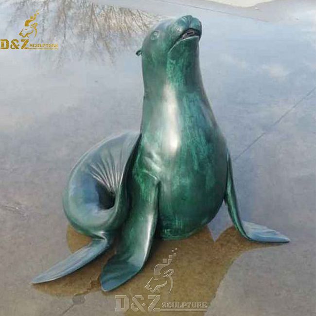 bronze sea lion statue for sale