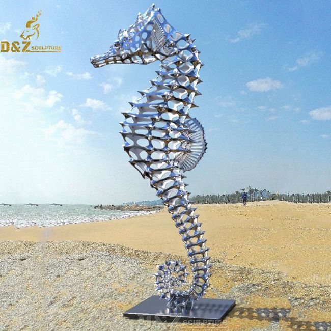 large seahorse garden statue for sale