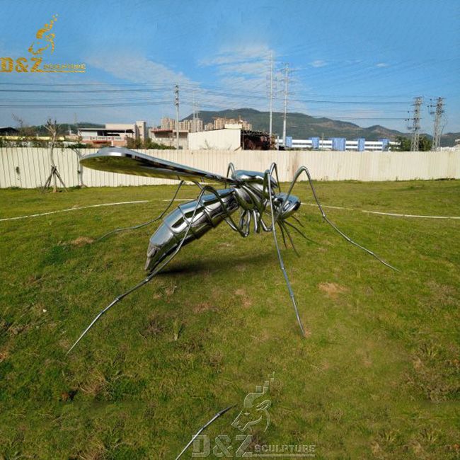 giant metal mosquito garden sculpture