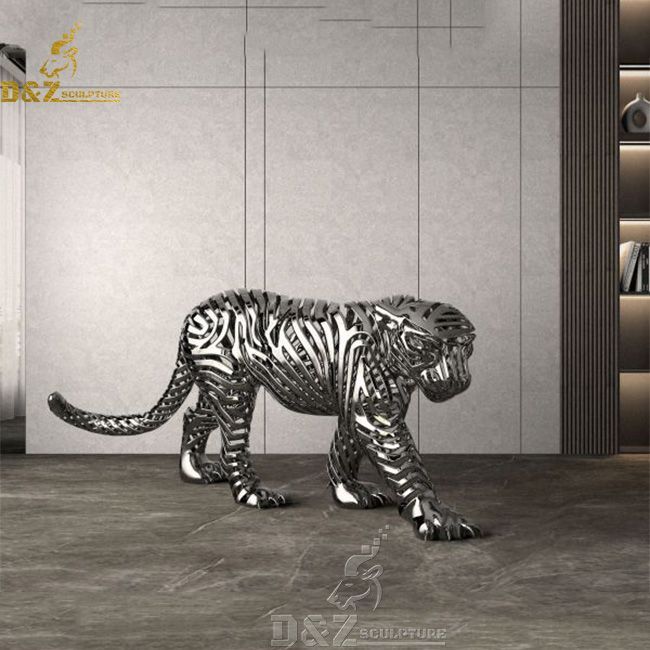 large sitting leopard statue home decor for sale