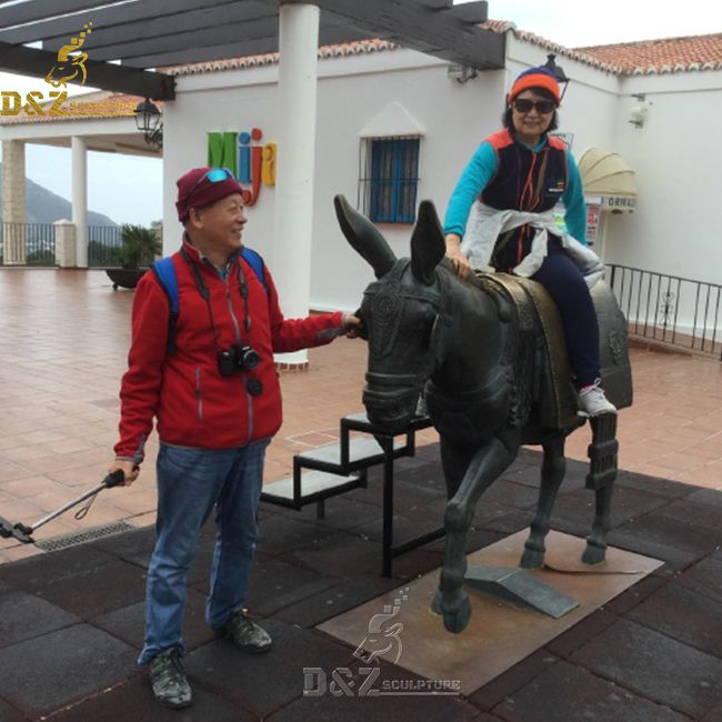 outdoor donkey statue