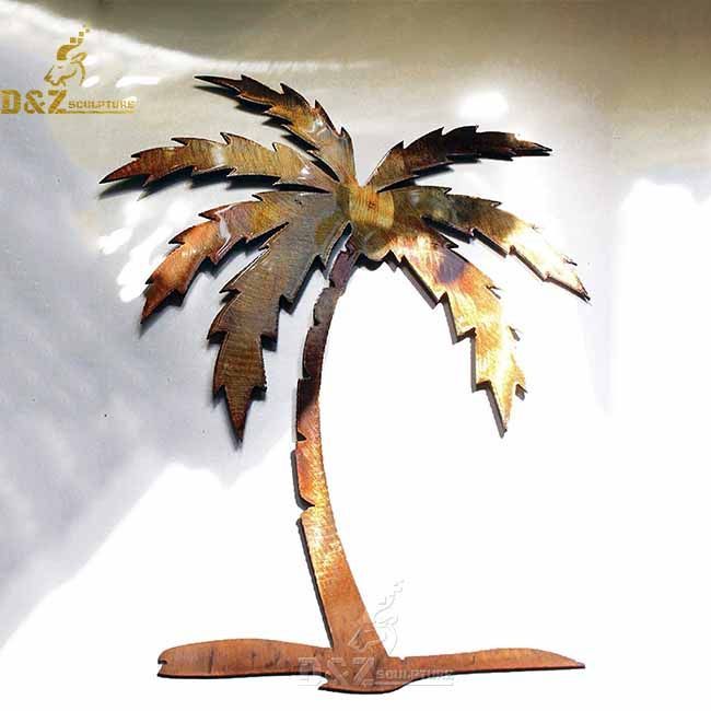 palm tree metal wall sculpture art decorations