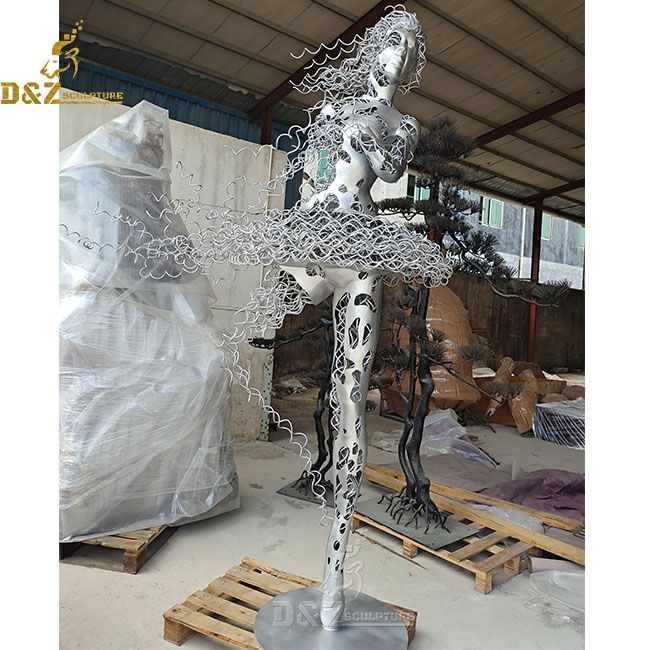 Metal Wire Ballerina Sculpture for sale