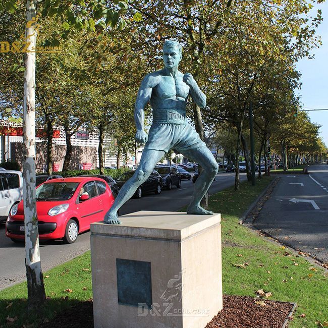 life size bronze jean claude van damme statue