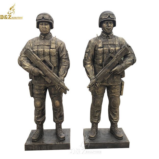 large outdoor special forces military army soldier garden statue