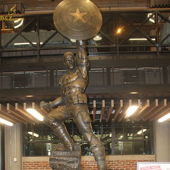 captain america life size statue