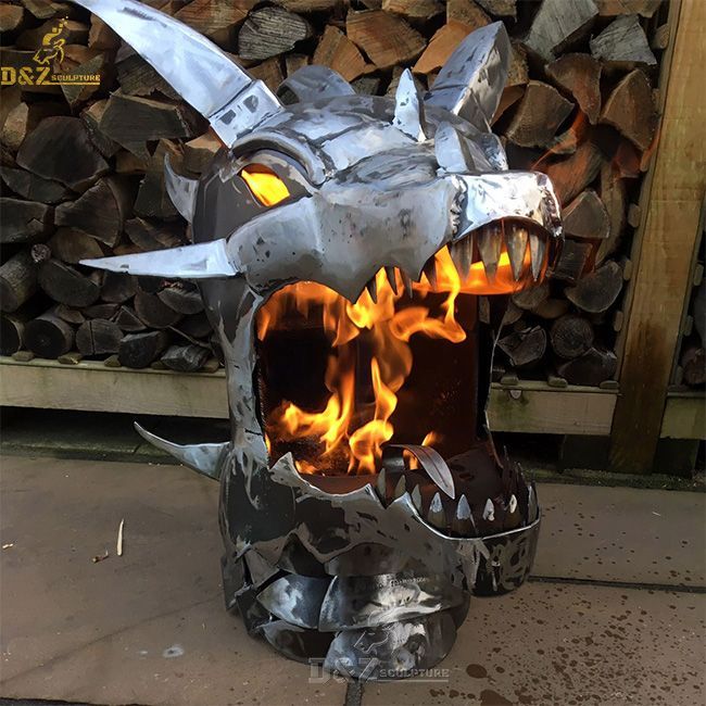 fire breathing dragon shaped fire pit for sale