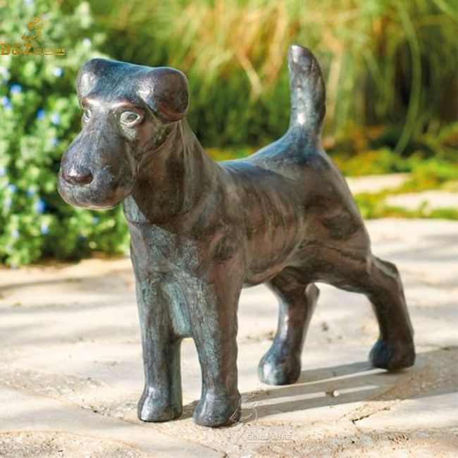 airedale terrier garden statue