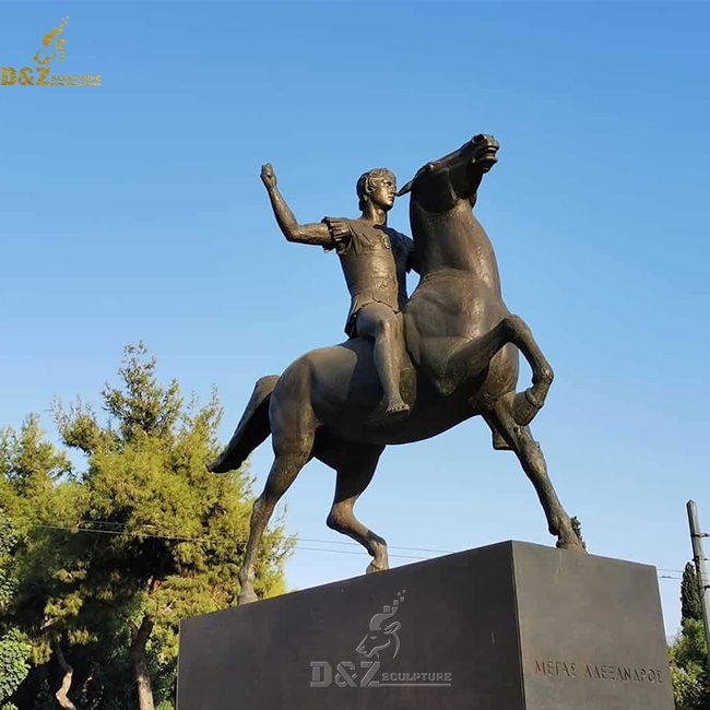 Alexander the great bronze statue