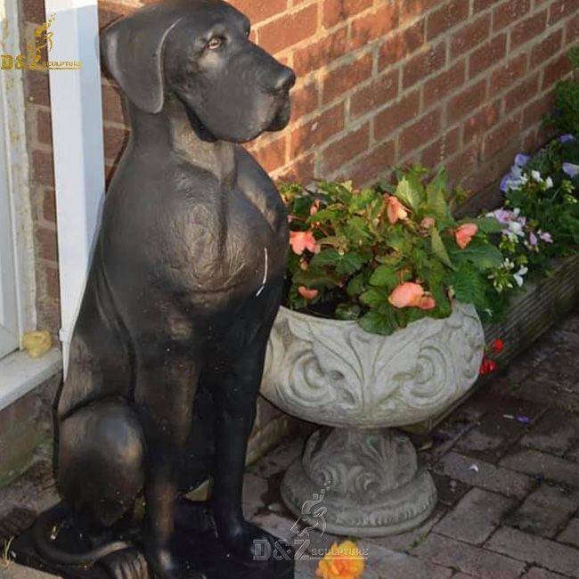 life size great dane garden statue