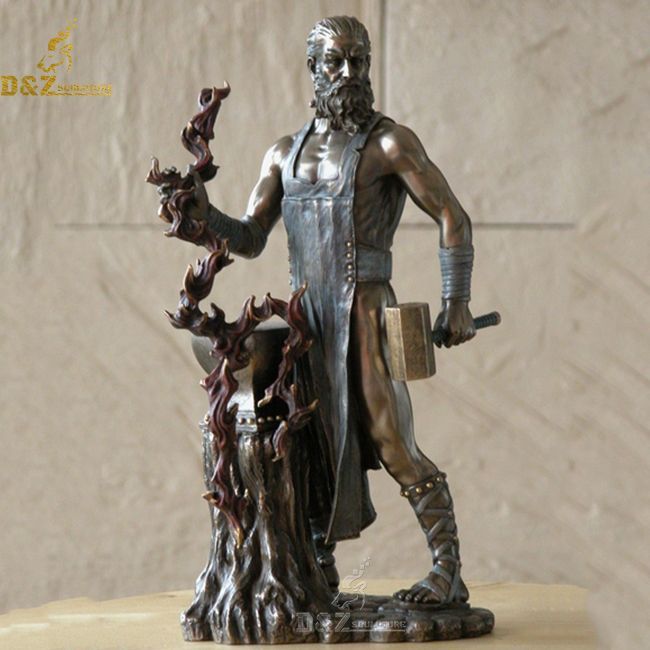 Bronze greek god hephaestus statue for sale