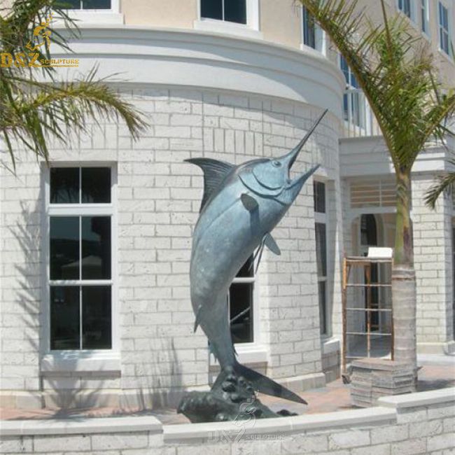 bronze marlin sculpture for sale