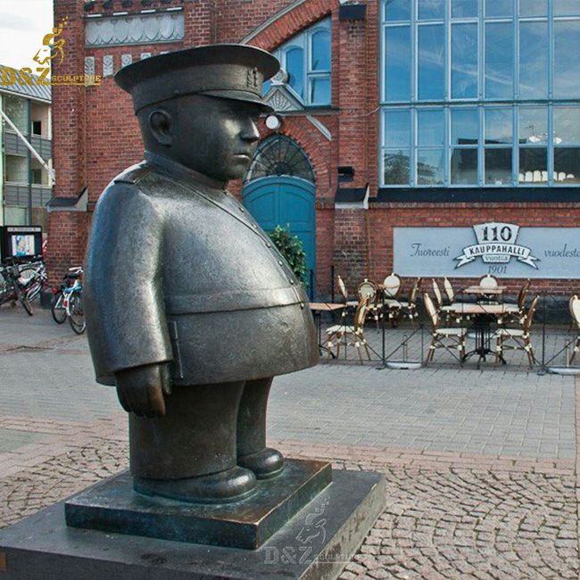 fat police statue