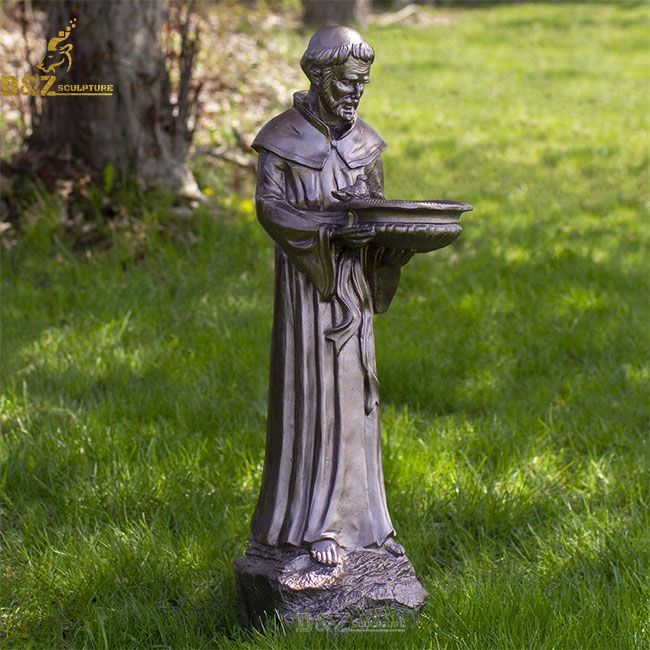 st francis bird feeder statue