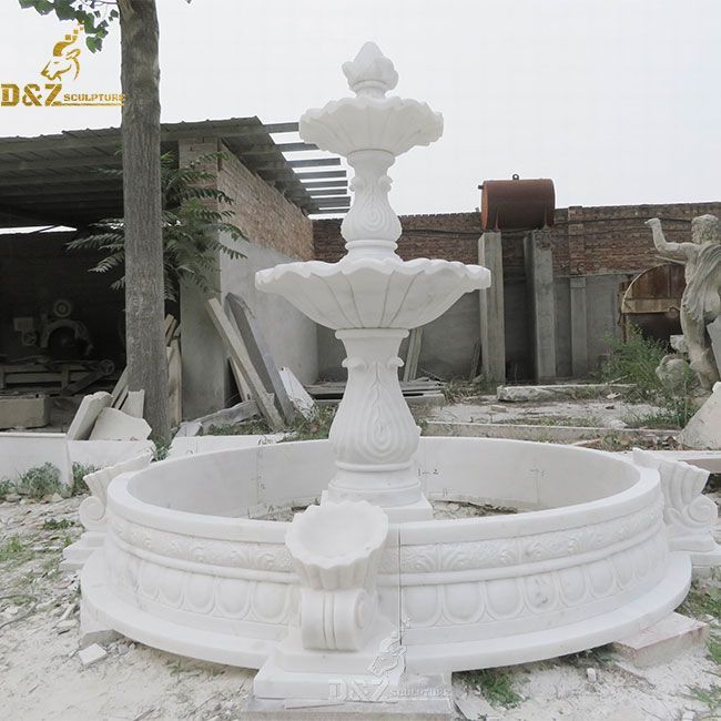 white marble water fountain for sale