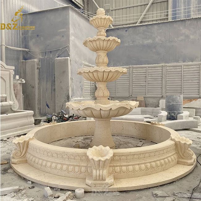 4 tier outdoor water fountain