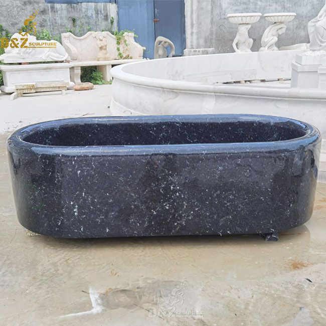 Black solid marble bathtub for sale