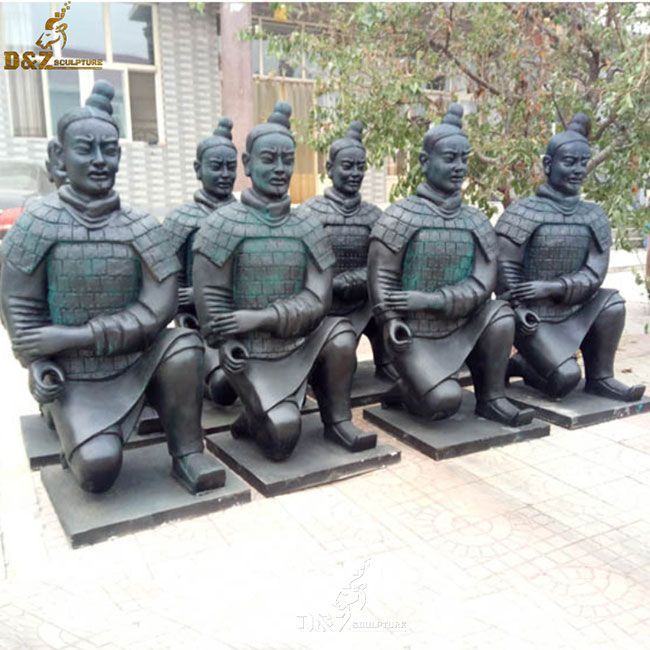 Ancient chinese soldier terracotta warriors garden statues for sale