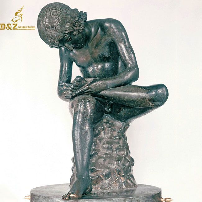 Spinario or boy with thorn statue for sale