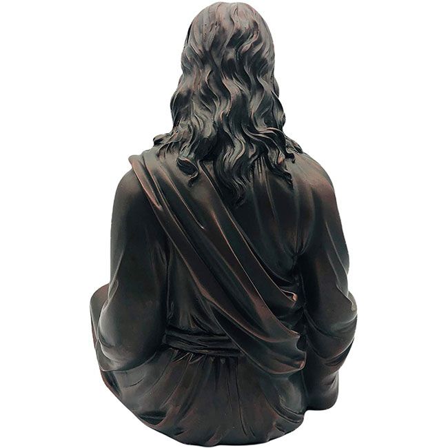 meditating jesus figurine