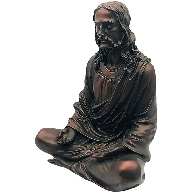 yoga jesus statue