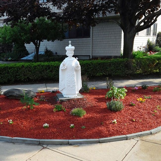 White marble statue of the infant of Prague for sale