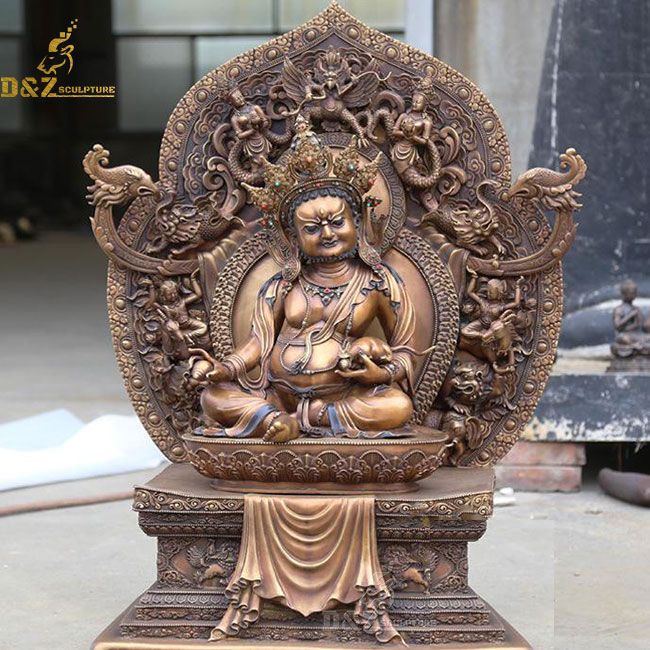 Chinese god of money Tibetan bronze buddha statue