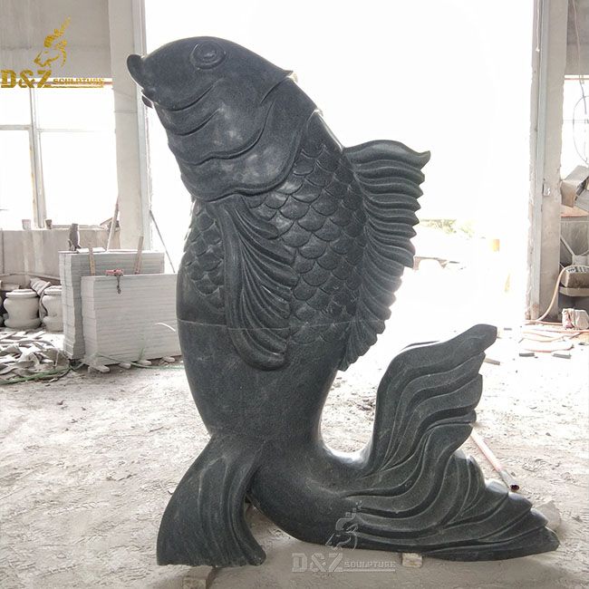 large fish fountain