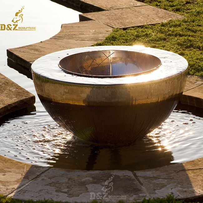 stainless steel water feature