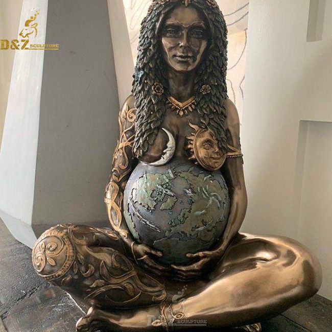 Mother earth gaia goddess nature garden statue