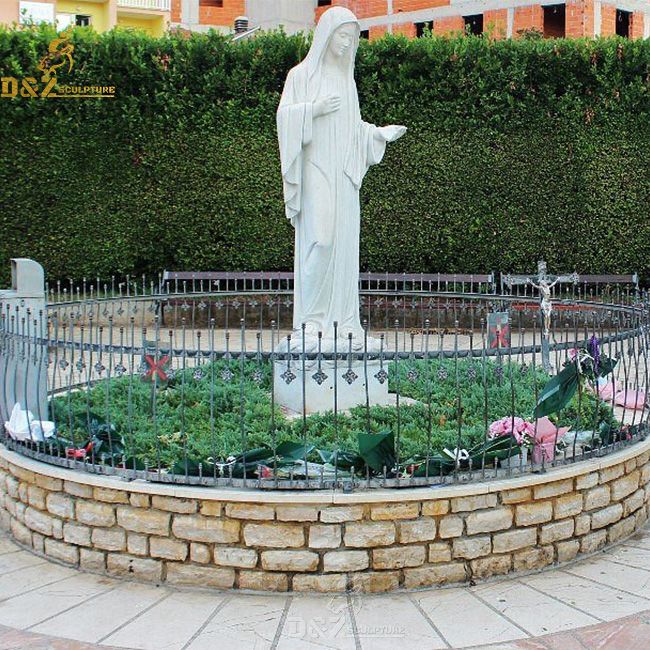 our lady of medjugorje outdoor statue