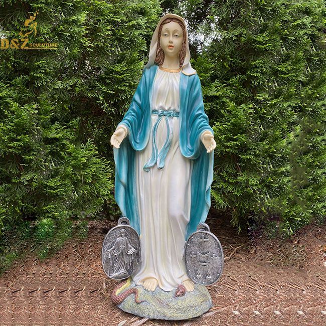 Our lady of miraculous medal statue